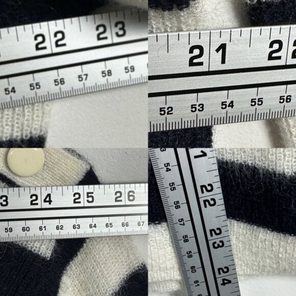 Sezane Nelson Jumper Sweater Striped Size Medium French Knit Mohair Alpaca Pull - Picture 13 of 16
